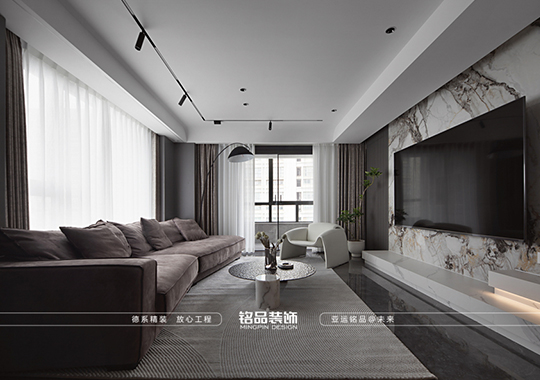 义乌苏溪印象-200方四室两厅-现代风格案例