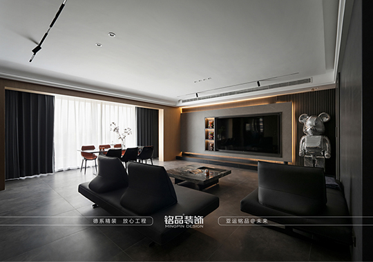 义乌后现代风格-185m²四居室-精装修案例